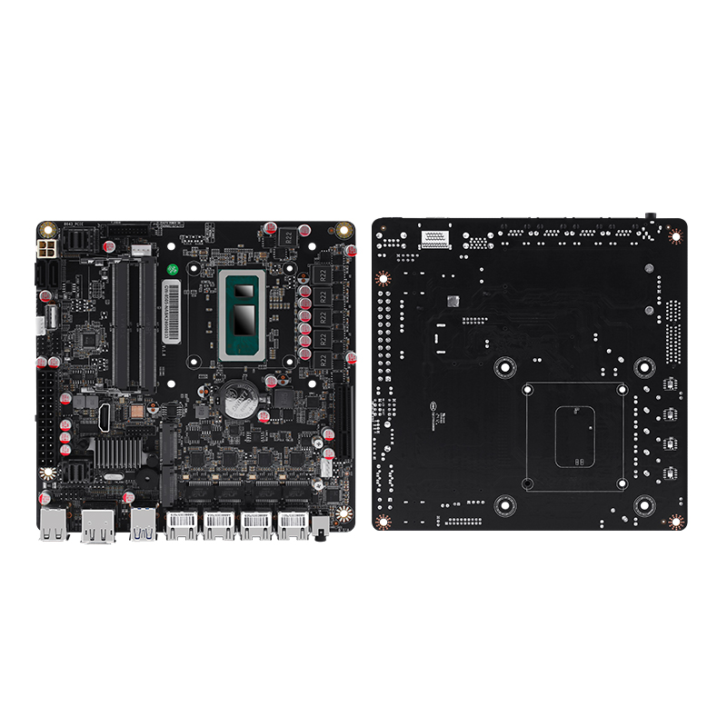 Nas Motherboard i5-12450H Pentium 3,0 4 * i226 LAN 6 * Sata DDR5 Mini Itx Soft Router VPN OpenWRT Micro Appliance DIY SFF-8643