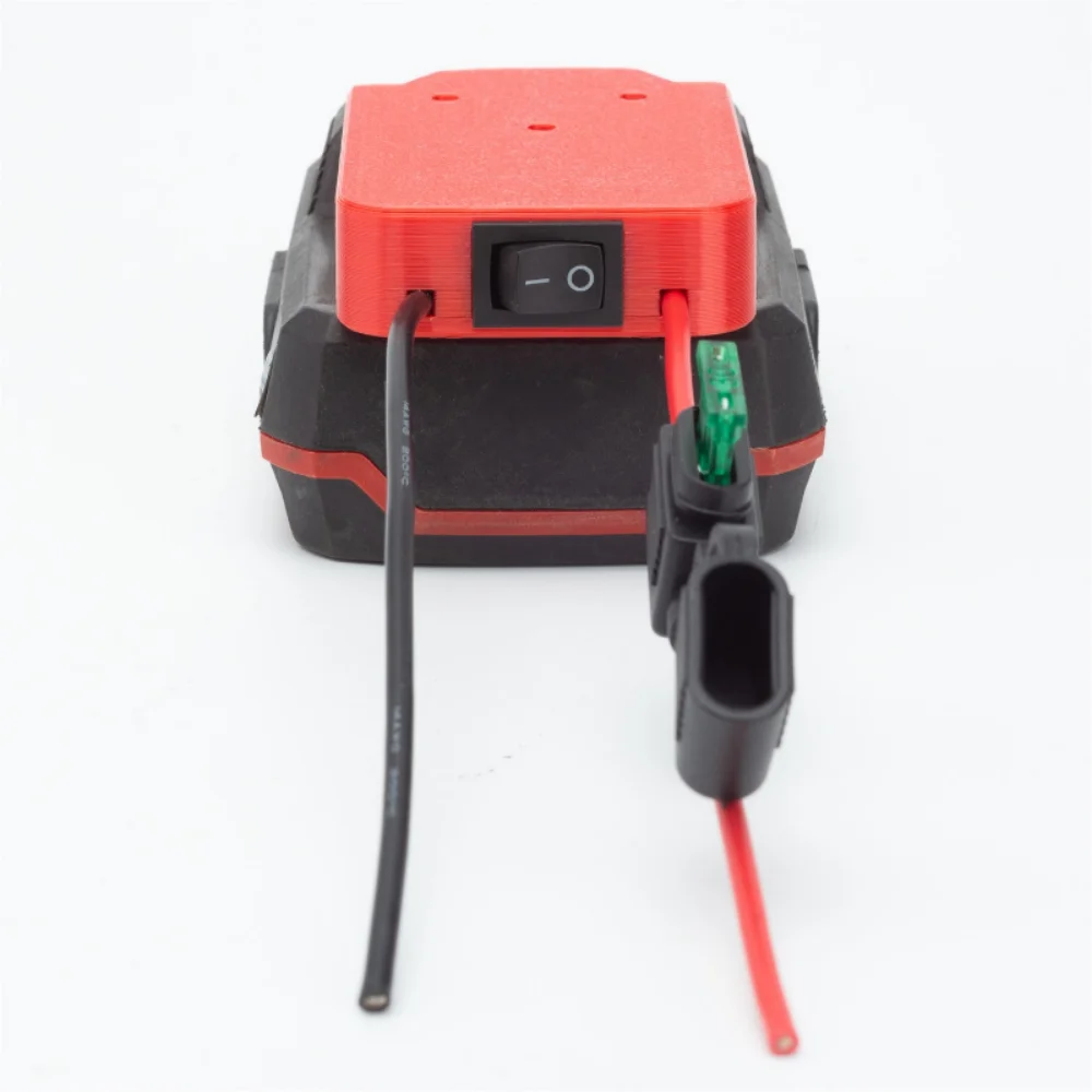 Adaptador de ruedas eléctricas de 14AWG para conector de alimentación de batería de litio Lidl Parkside X20V Team DIY con interruptor