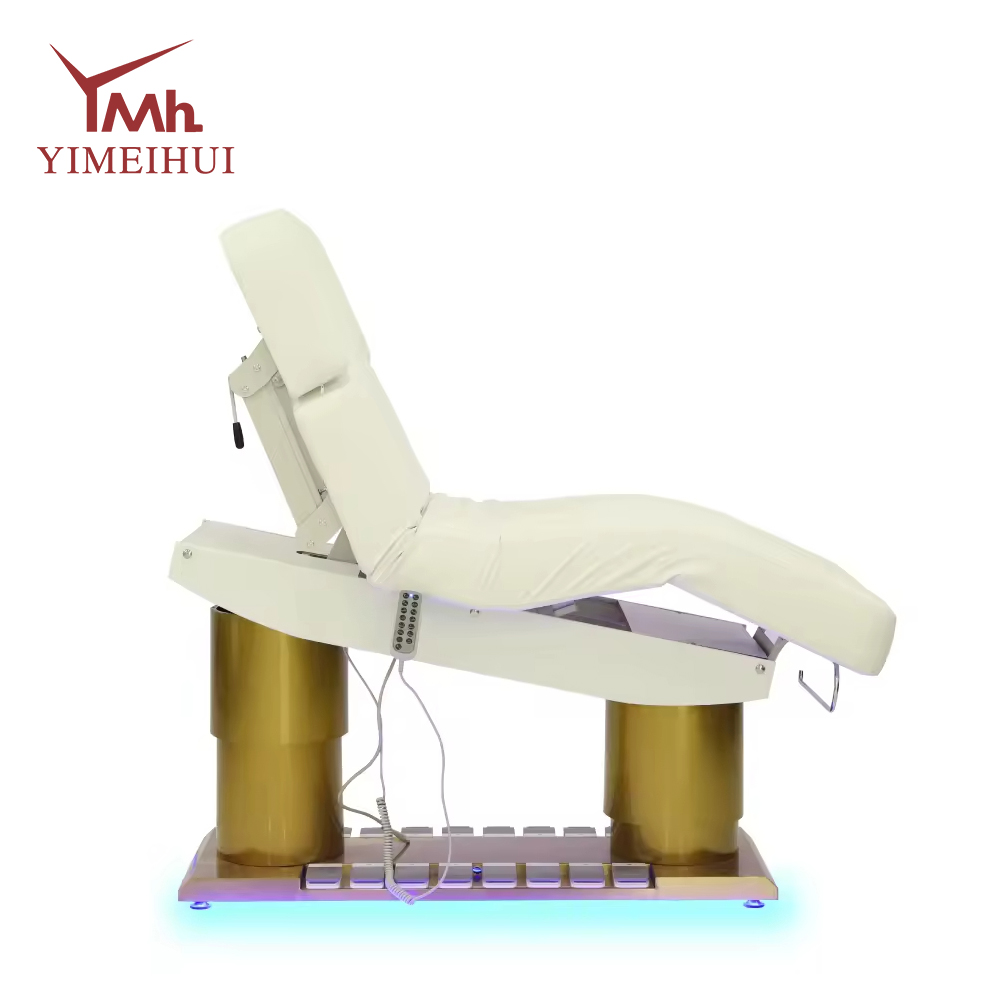 Multi-function Spa Shop Salon Furniture Modern Folding Electric Salon Metal Facial Beauty Massage Bed