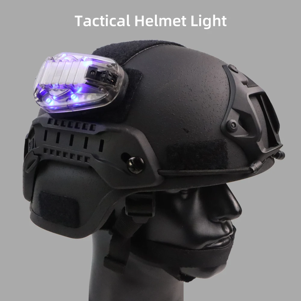 BOOIU 戦術ヘルメットライトシグナルライト LED IR/ストロボ IFF ヘルメットライト懐中電灯サバイバルシグナルライトアウトドアスポーツ用