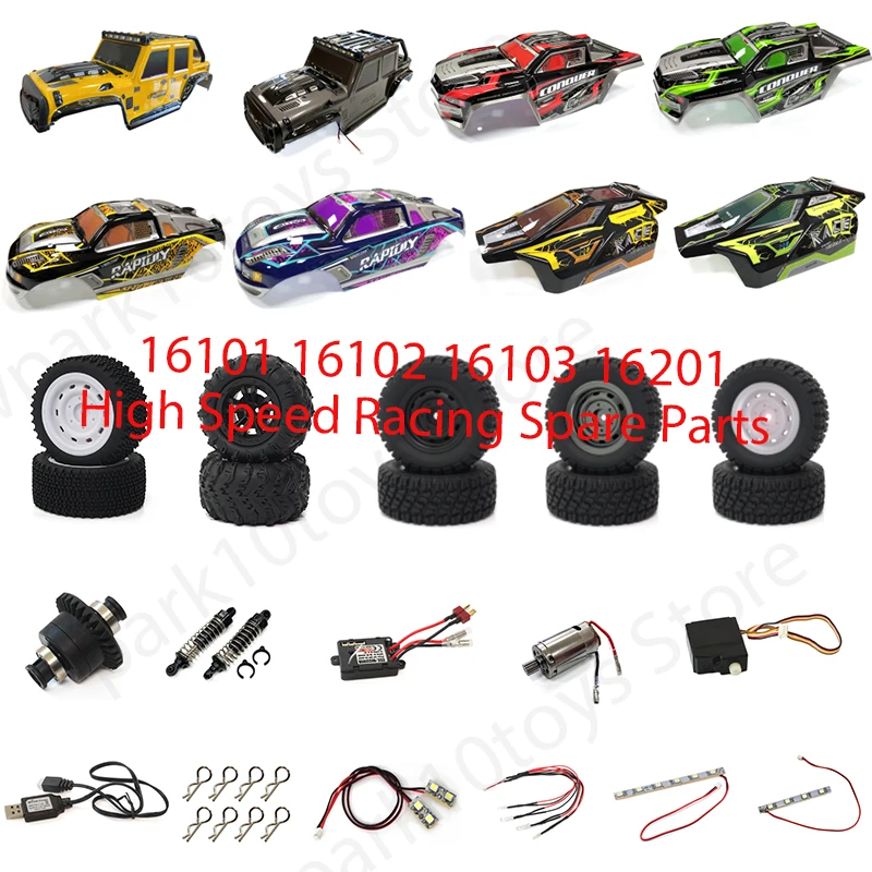 16101-16201 course à grande vitesse 1/16 4WD 50 Km/h RC voiture pièces de rechange d'origine récepteur pièces Kit