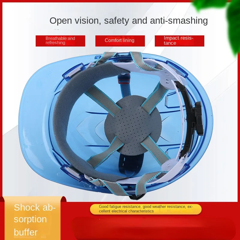 Transparent Safety Helmet Construction Climbing Steeplejack Worker Protective Helmet Hard Hat Outdoor Workplace Safety Cap New