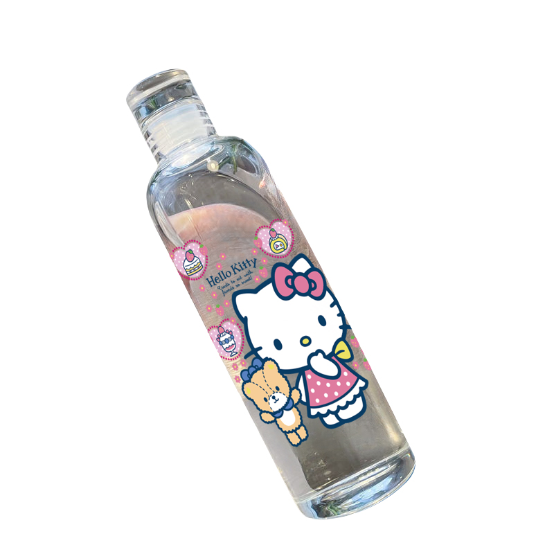 Heiiokitty รูปแบบน่ารักเด็กการ์ตูน Niche ถ้วยดูดีโปร่งใสอะนิเมะปรับขนาดถ้วยสาว Kawaii ขนาดใหญ่ความจุของขวัญ 500ml
