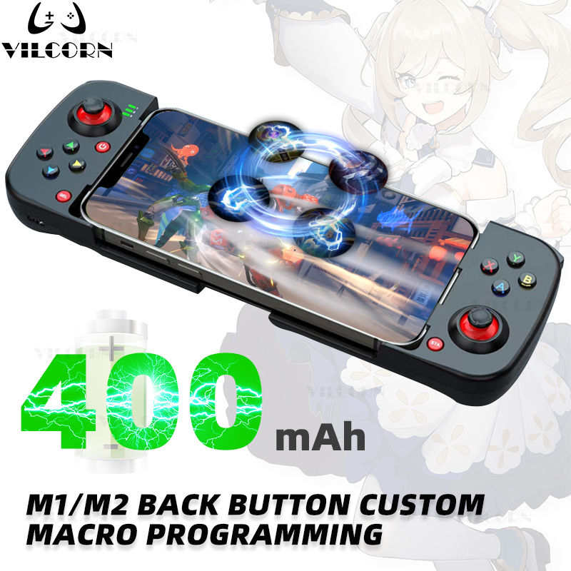 D3 ゲームパッド伸縮 BT Bluetooth ゲームコントローラ PC IOS Android PUBG スイッチ PS4 ストレッチワイヤレス 3D ジョイスティックマクロ付き