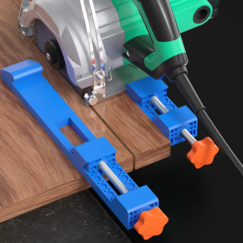 1/2Pcs Adjustable Cutting Machine Base Guide Circular Saw Milling Positioning Clamps Circular Saw GuideWoodwork