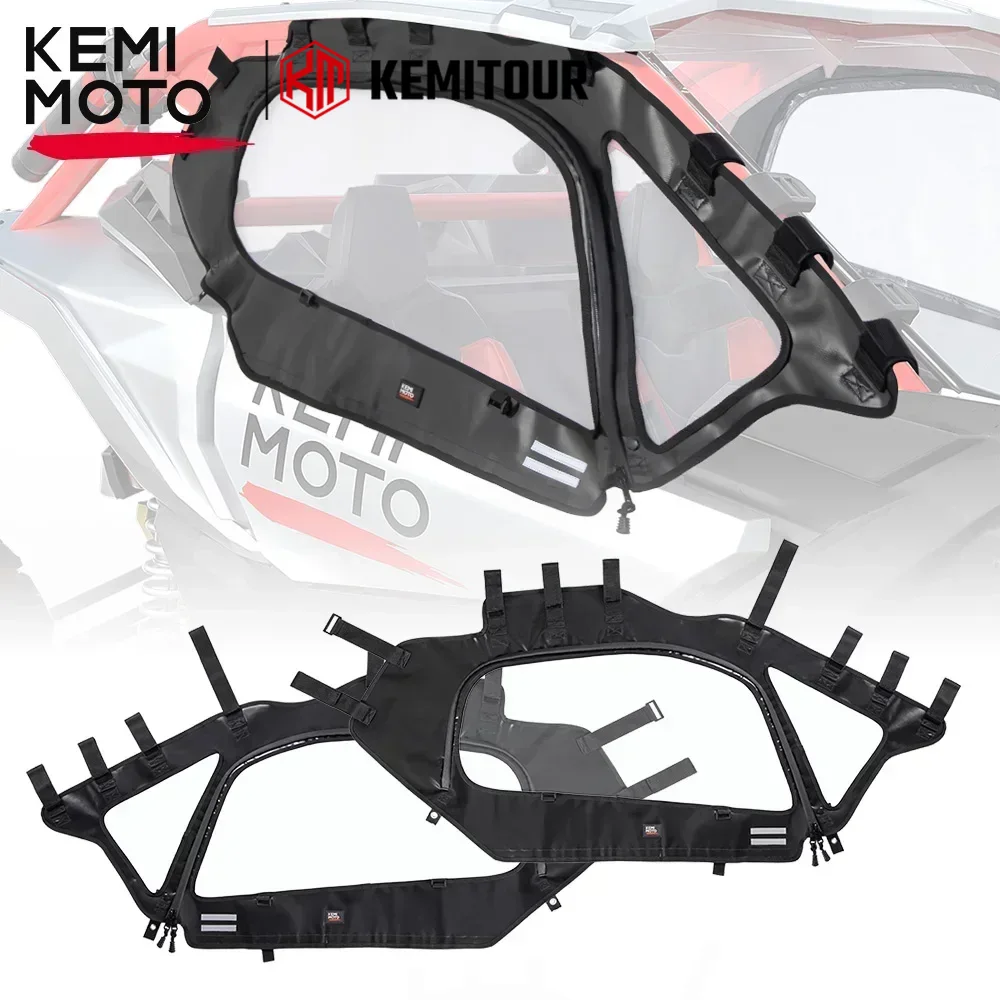 UTV для Can-Am Maverick X3 R RR 900 HO 4x4 XRC XMR XRS DS RS Turbo DPS 2017-2025 Комплект 2-местных мягких верхних дверей