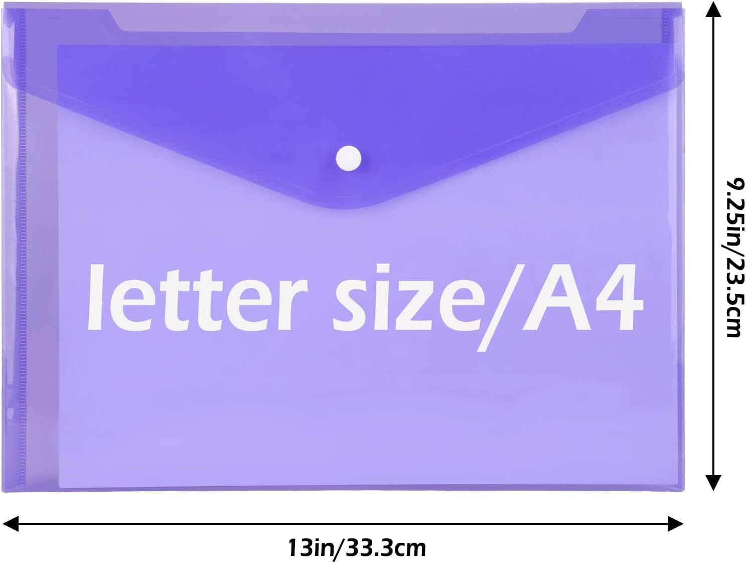 5 Stück verdickte transparente Aktentasche Archivtasche Bürobedarf Aufbewahrung Rechnung und Quittungsordner