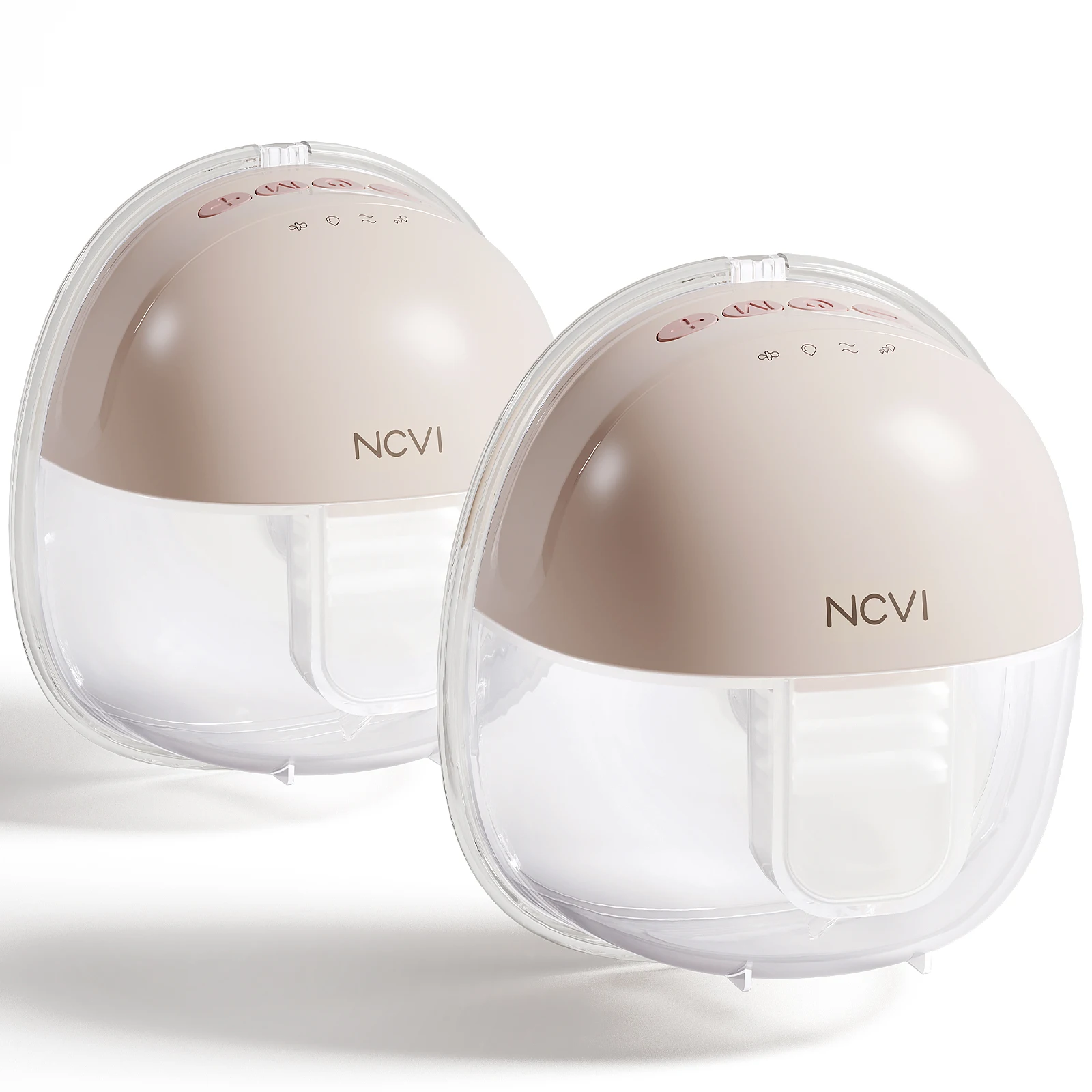 Bomba tira-leite elétrica vestível NCVI 8111, bomba sem fio portátil com 4 modos e 9 níveis, bombas duplas com flanges de 21/24 mm