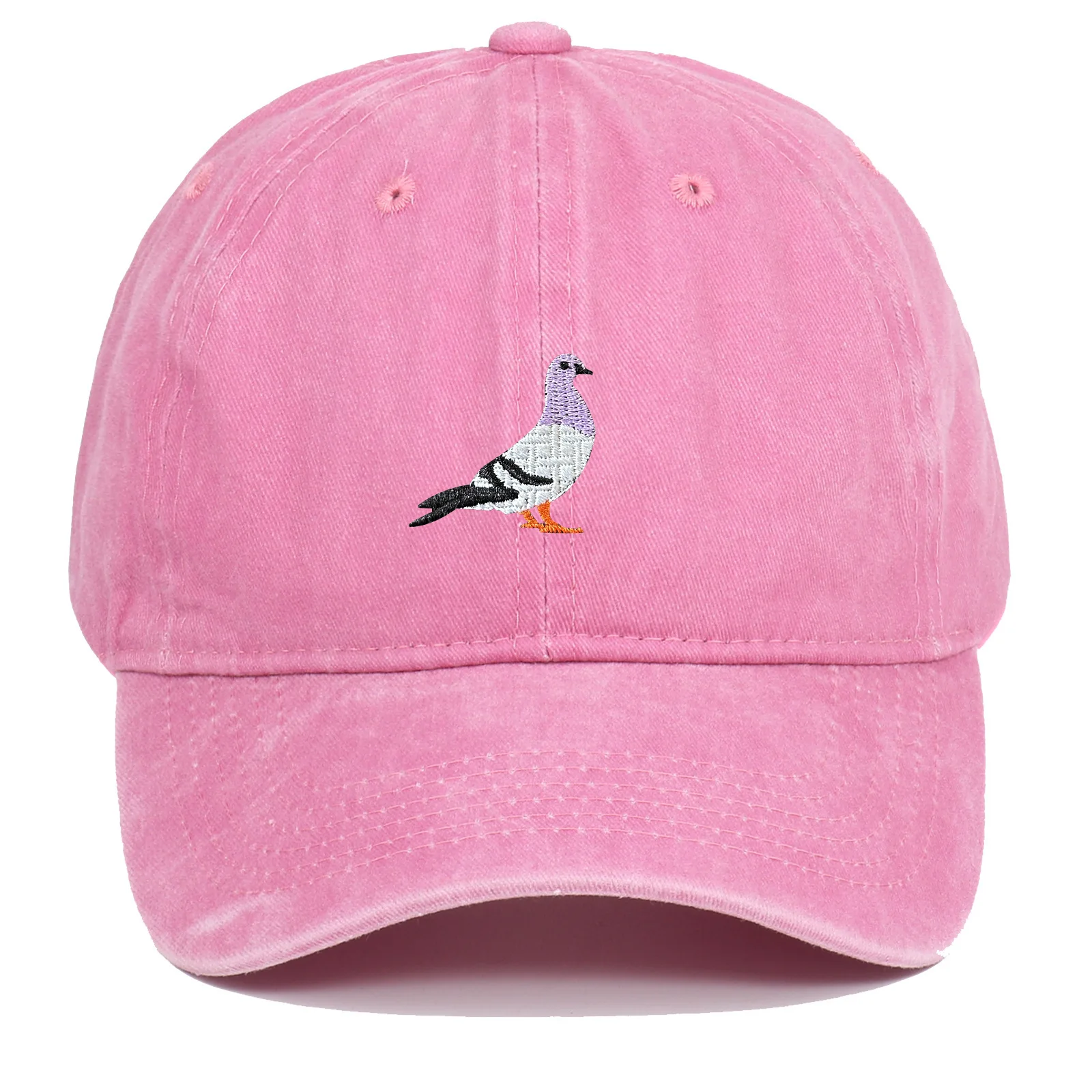 Men and women summer sun hat outdoor sun protection pigeon embroidered baseball hat ins versatile casual baseball cap