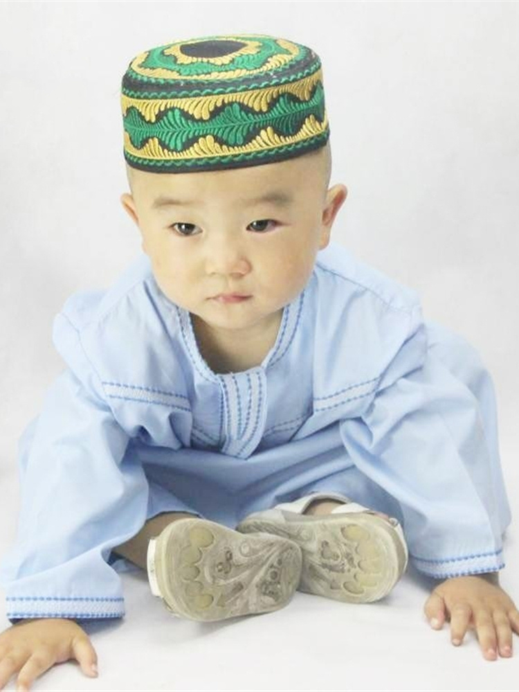 Eid-子供用のイスラム教徒のドレス,イスラム教徒の服,イスラムのアバヤ,ドバイ,カフタムバラクの祈り,1〜3歳,70〜100cm