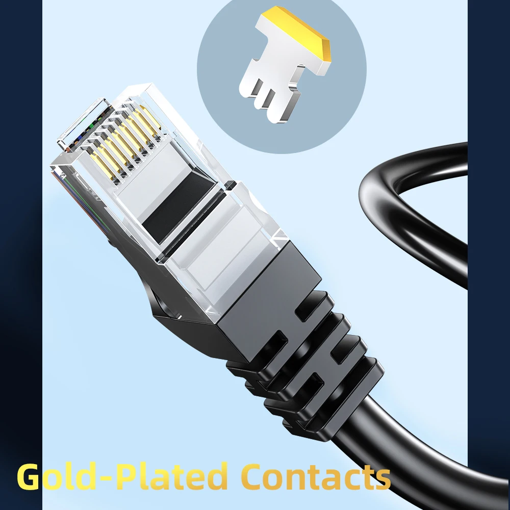 Cat6 Ethernet-Kabel Cat6 Flat Lan UTP Netzwerk-Patchkabel für PS PC Internet Modem Router Gigabit Cat 6 Rundkabel Ethernet