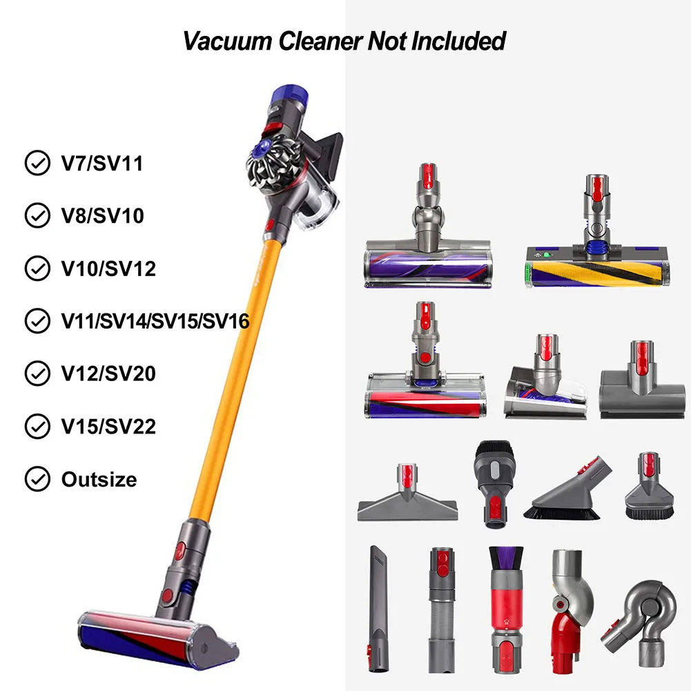 2Pcs Vacuum Cleaner Place Brush Head Nozzle Cleaning Bracket Storage Shelf Holder For Dyson V7 V8 V15 V10-V12 Vacuum Cleaner