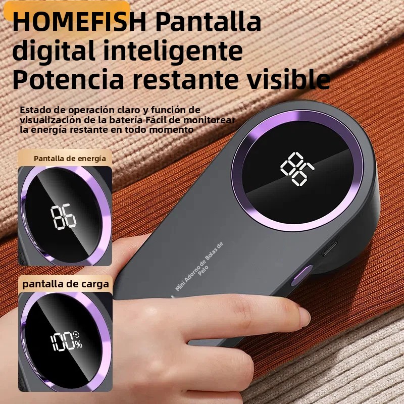 Eliminador de pelusas con carga USB, máquina eléctrica de pellets, cortadora de pelusas y bolas de pelo, máquina eléctrica portátil para pelusas de ropa, Moto de alta velocidad
