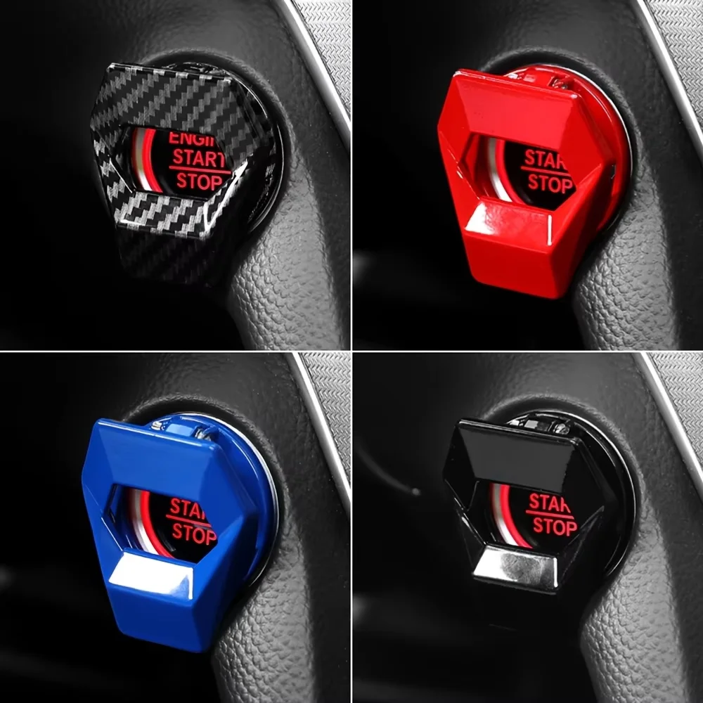 Auto Motor Start Stop Schakelaar Knop Cover Ontsteking Anti-Kras Bescherming Decoratieve Auto Accessoire voor Interieur Auto Styling