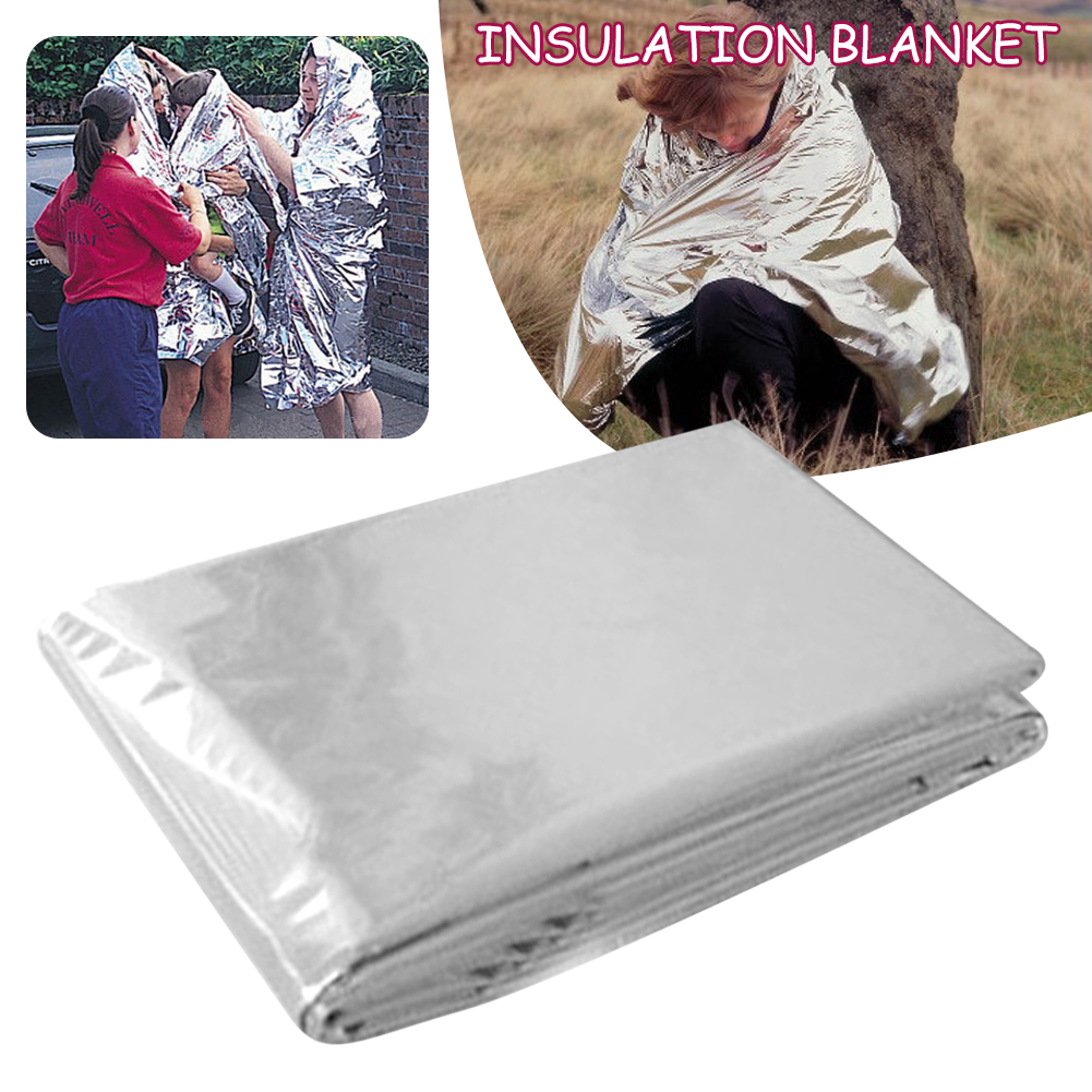 Doppelseitige silberne Überlebens decke wasserdichte Sonnenschutz-Überlebens decke für kaltes Wetter