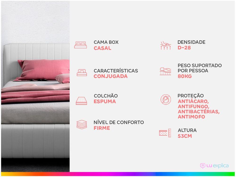 Cama Box Casal Aiam Colchões Conjugada 41cm de Altura Super Box D28