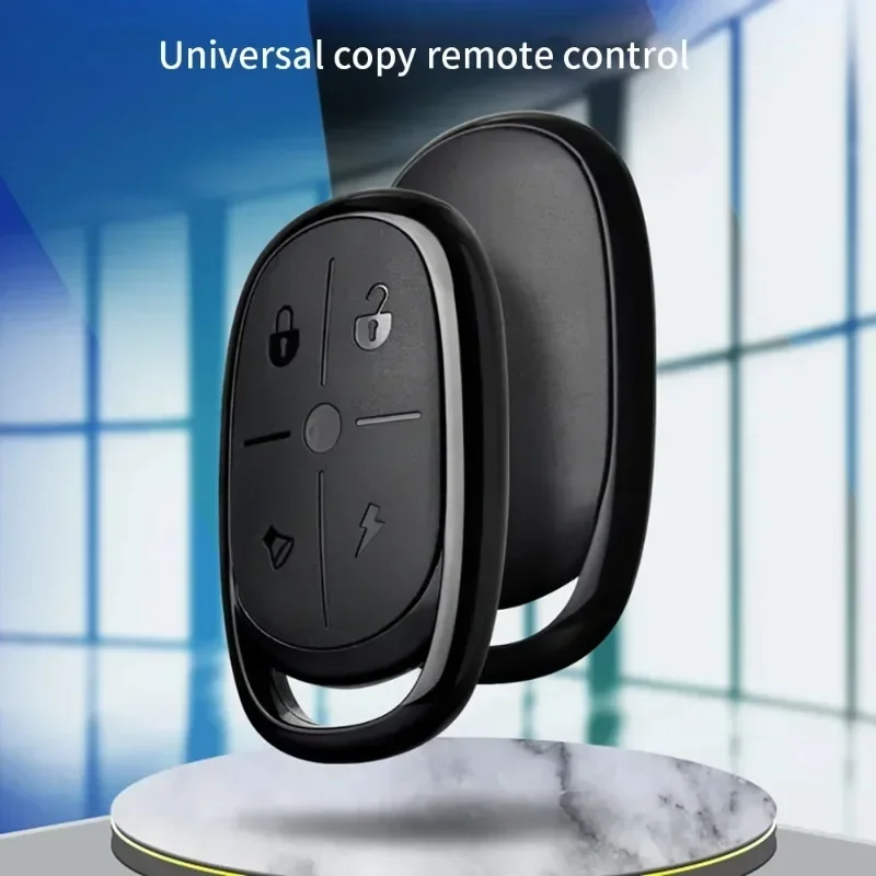 Mando a distancia inalámbrico con copia automática de 4 teclas, frecuencia de 433MHz, para puerta de carril y control de acceso de garaje eléctrico, funciona con pilas