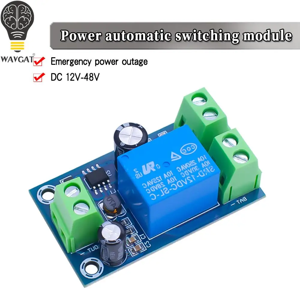 Módulo de protección de apagado Módulo de conmutación automática UPS Fuente de alimentación de batería de corte de emergencia Placa de control de 12V a 48V