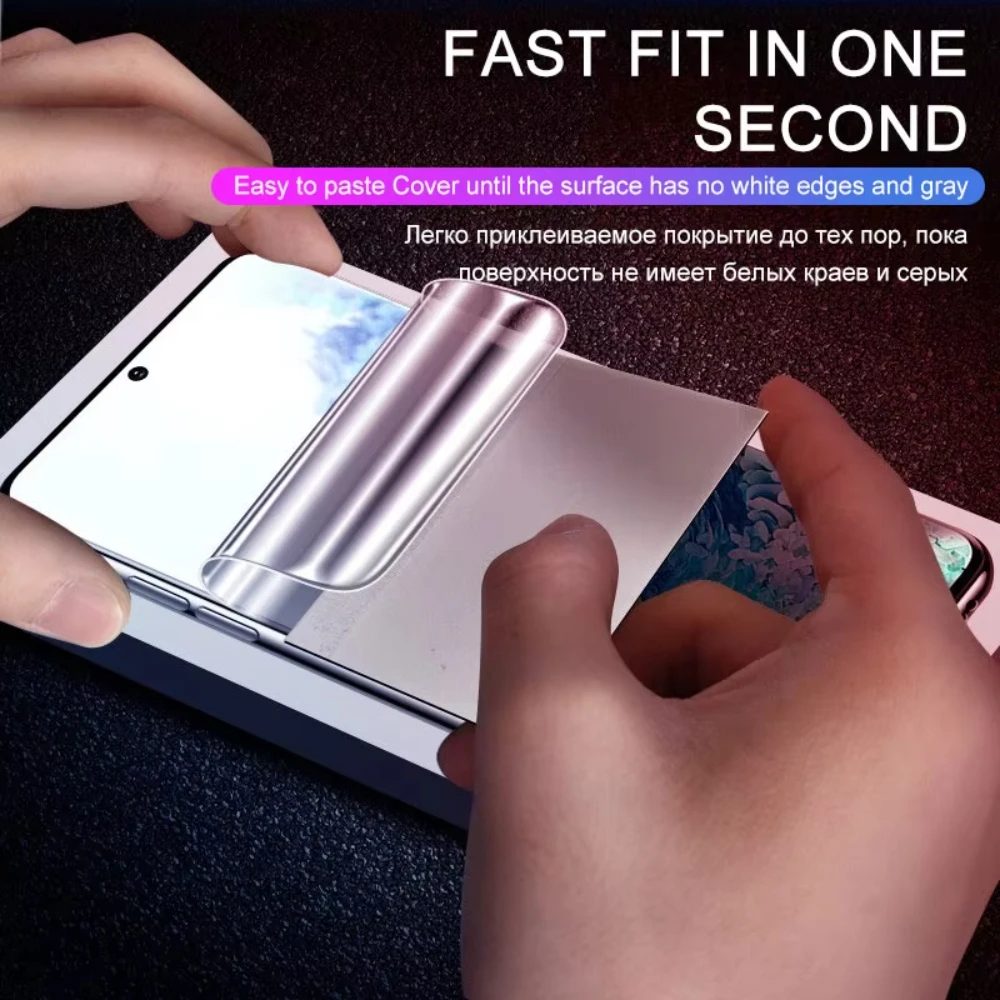 NNBILI 4 stuks Hydrogel Film Voor Samsung Galaxy S24 S23 S22 S21 S20 Ultra Plus Screen Protector Voor Samsung S25 Ultra S20 S21 FE