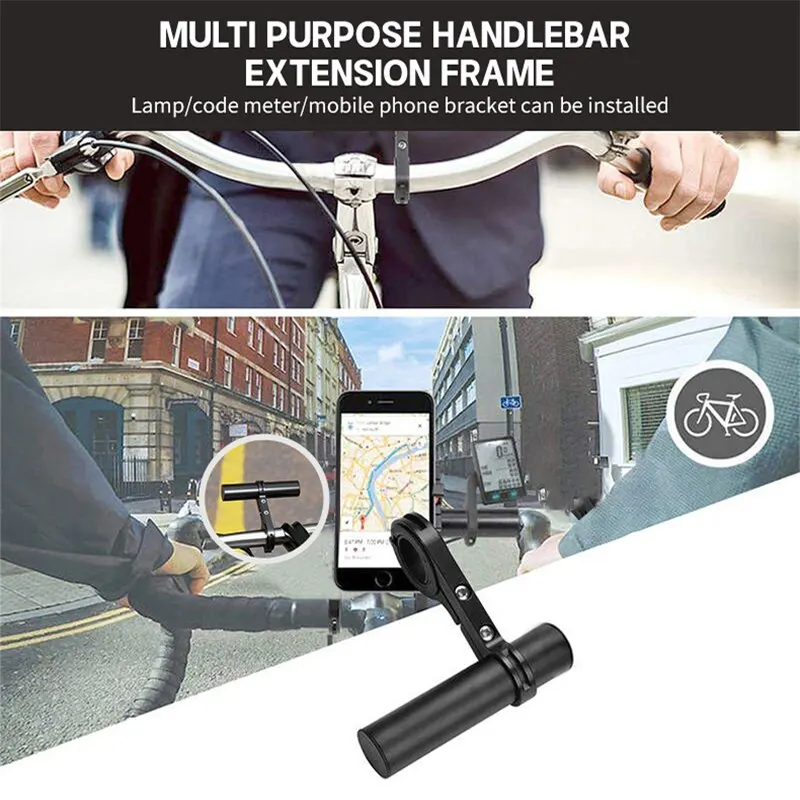 10ซม.จักรยานHandlebarขยายวงเล็บMTBจักรยานไฟหน้าMountขยายบาร์จักรยานเสือภูเขาHandlebar Extender Rackอะไหล่
