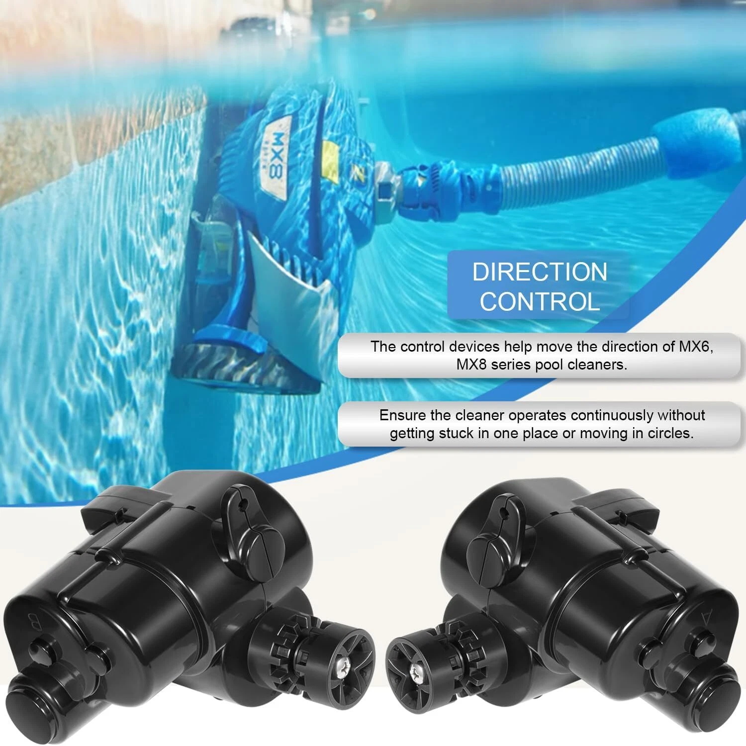 2 pçs r0524700 & r0524800 lado a & b dispositivo de controle para zodíaco baracuda mx8 elite limpador no chão robô automático piscina mais limpo