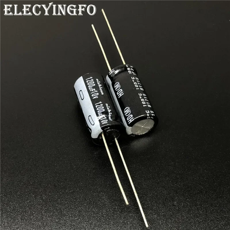 5 Chiếc/50 Chiếc 1200UF 10V NICHICON HD 10X20Mm Cực Kì Trở Kháng Thấp 10V1200uF nhôm Điện Phân Tụ Điện