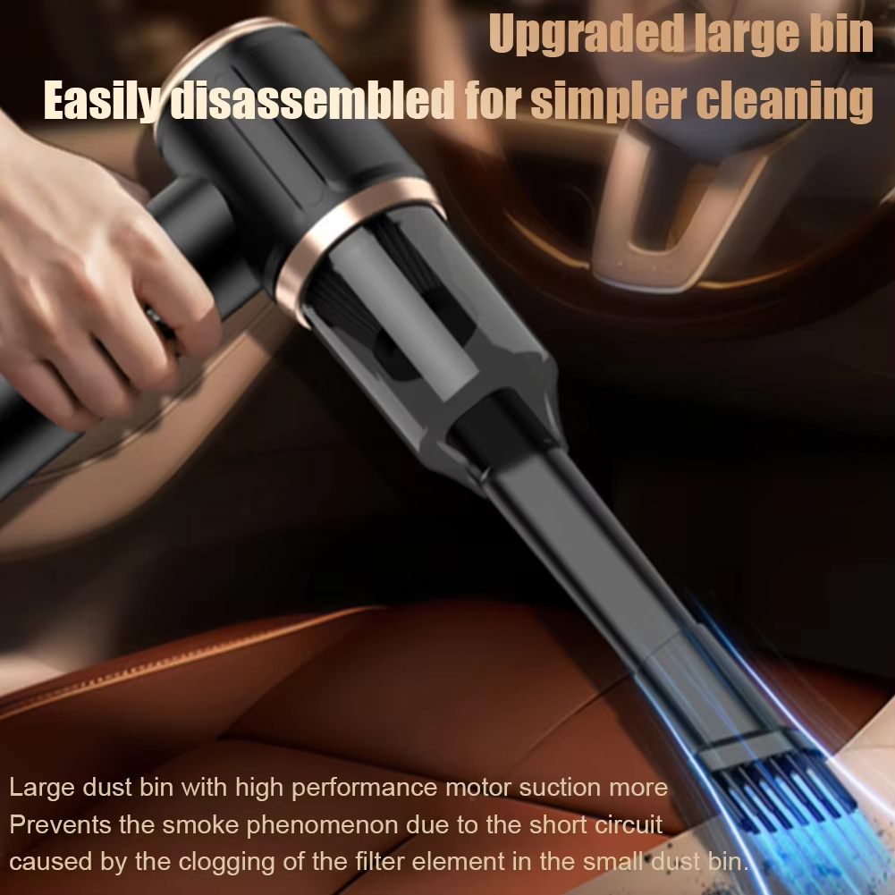 Xiaomi 5 em 1 aspirador de pó carro portátil mini aspirador sem fio 45000pa poderosa máquina sucção carro para escritório em casa