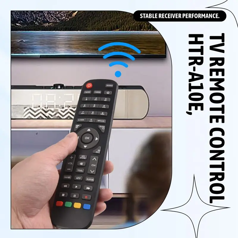 Remote control cocok untuk Remote Control TV HTR-A10E untuk Haier Smart LCD TV HTR-A10 HTR-A10H LE43K6000TF LE40K6000TF LE32K6500.