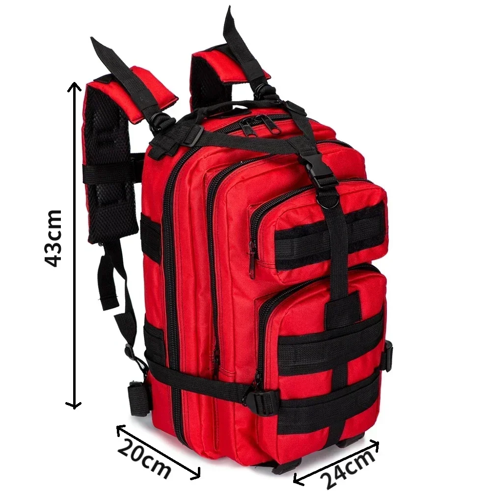 30L アウトドアバックパック応急処置バッグアウトドアバッグ外傷レスポンダー医療スポーツバックパック