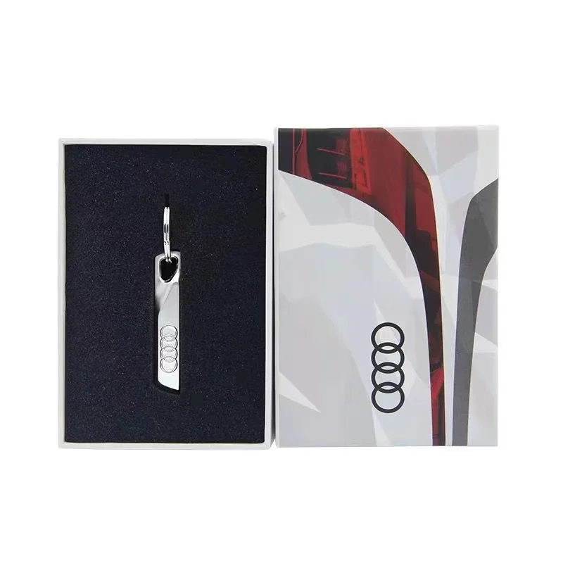 LLavero de aleación de Zinc, llavero de coche, accesorios para AUDI A5 A6 C5 C6 C7 A4 B5 B6 B7 B8 B9 A7 A8 Q7 Q5 Q3 A3 RS TT