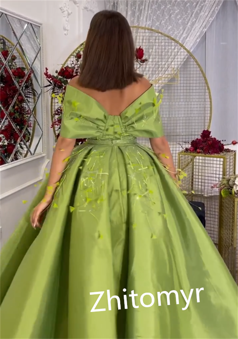 Personalizado elegante de alta qualidade fora do ombro vestido de baile comprimento anke vestidos de noite ocasião formal s menina negra