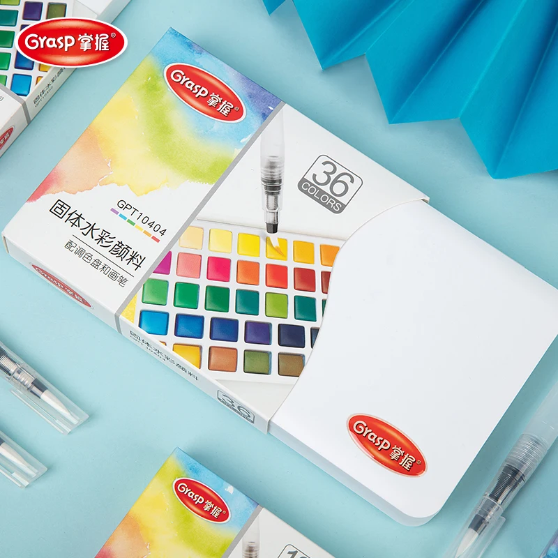 12/24/36/48 สีสีน้ําชุดแปรงน้ําปากกาอุปกรณ์ศิลปะสําหรับศิลปิน,สมัครเล่น Hobbyists และคนรักภาพวาด