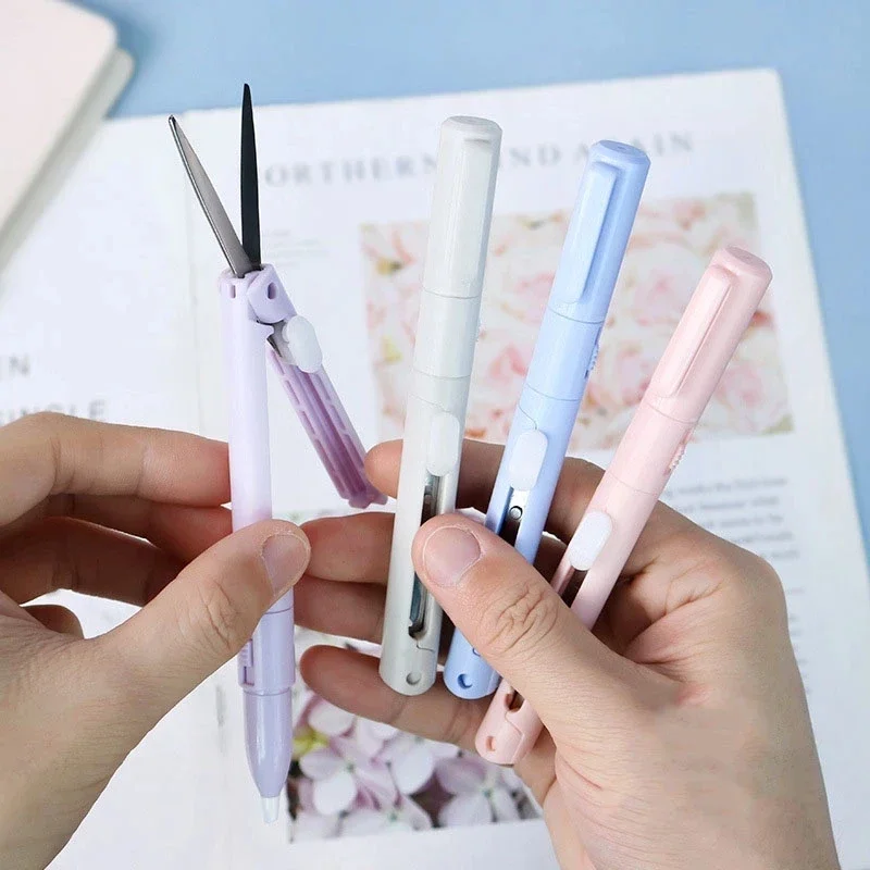 모란디 다기능 유틸리티 나이프 종이 커터, 종이 가위 절단, DIY 세라믹 블레이드 펜 나이프, 학교 용품, 2 in 1