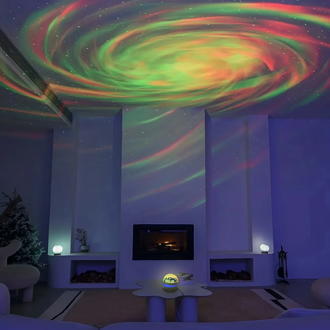 LED Star Projector Galaxy Projector Christmas New Year Gift Game Room Decorations Lamp Remote Control USB DC5V 7 Lighting Modes