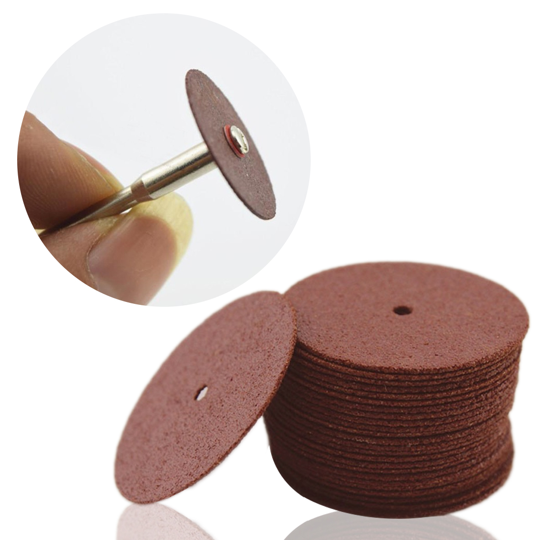36/72 Stück Dremel Zubehör 24 mm Schleifscheiben Trennscheiben Verstärkte Trennscheiben Schleifscheiben Rotary Blade Disc Cutter Tool