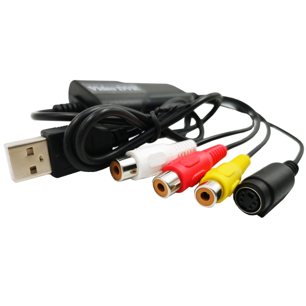 USB 2.0 Easy Cap Адаптер для захвата аудио-видео видеорегистратора Преобразователь VHS в DVD для Windows 10/8/7/XP