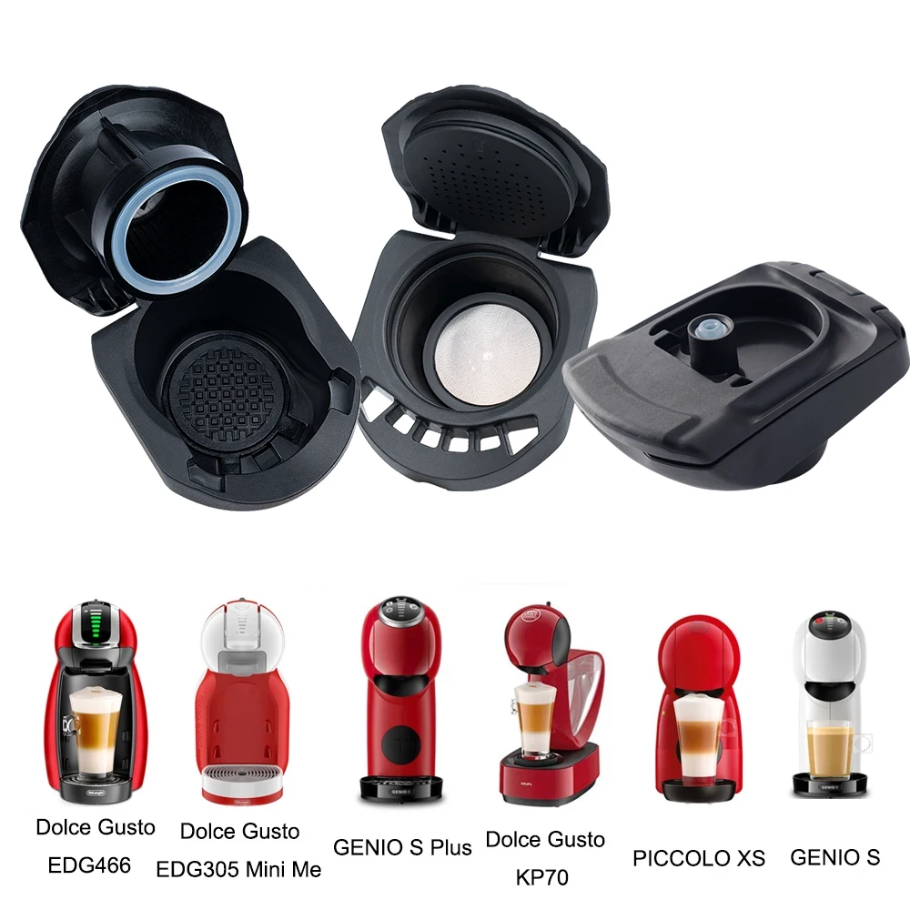 ICafilas Adapter for Dolce Gusto PICCOLO XS/Genio S Machine Lumio DG325 Coffee Maker Filter Pod Espresso Coffeeware