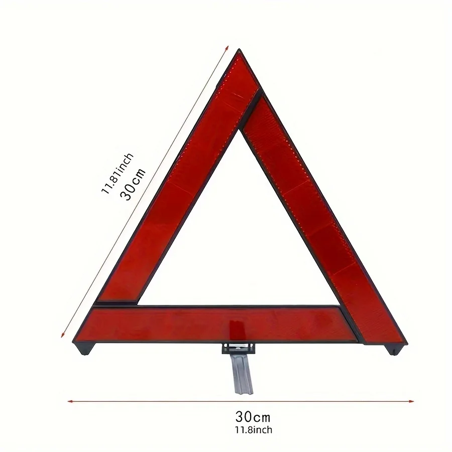 Reflector de señal de parada plegable con trípode para coche, herramienta de advertencia de avería de emergencia, triángulo rojo, reflectante, accesorios de peligro de seguridad