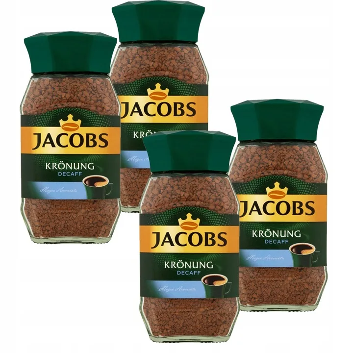 Jacobs Krönung Decaff Kawa bezkofeinowa rozpuszczalna 100 g x 4 sztuki