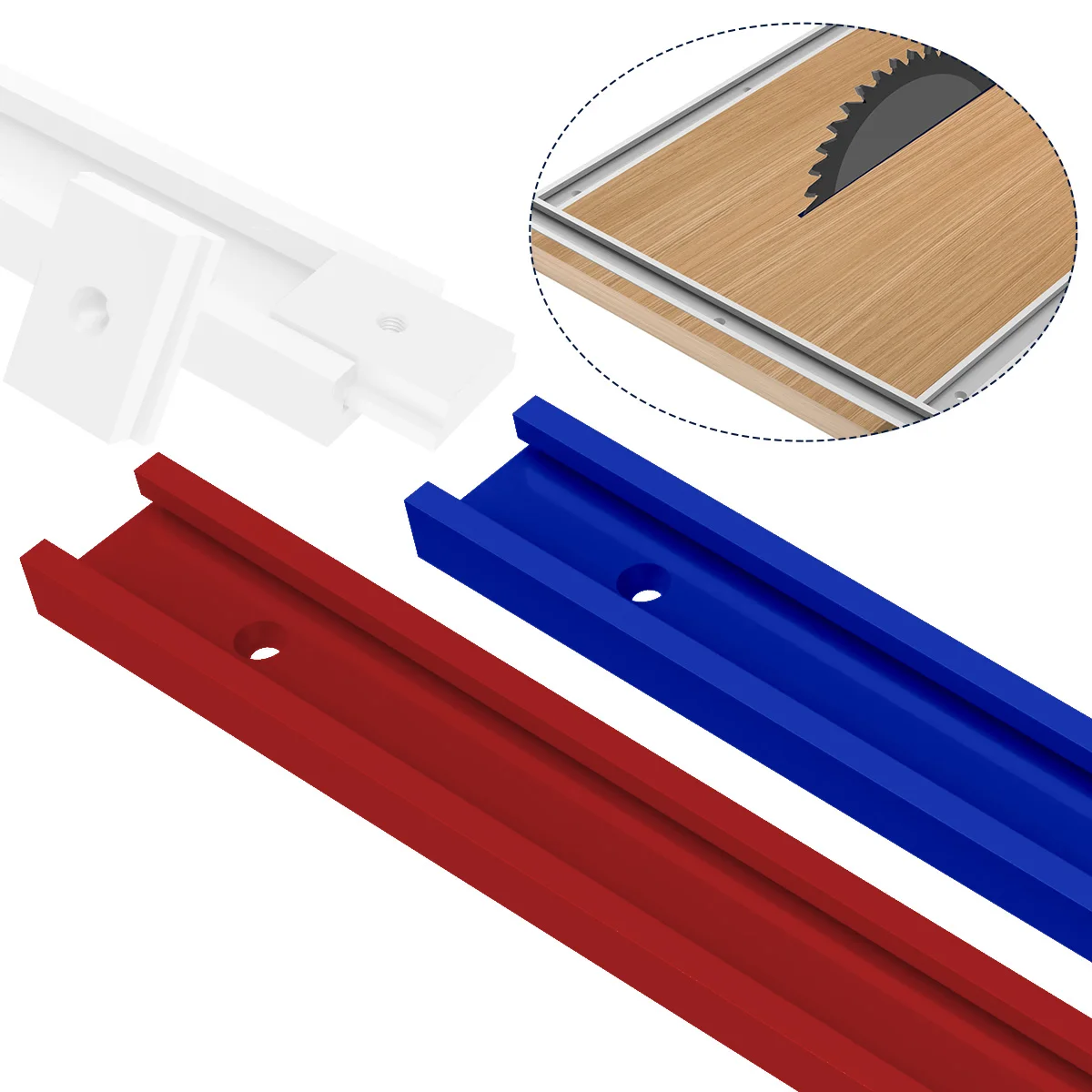 Pista de aleación de aluminio para carpintería, guía de calibre de inglete, ranura en T, herramienta de madera para enrutador de sierra, herramientas de mesa, 30 pistas tipo T, 30-50cm