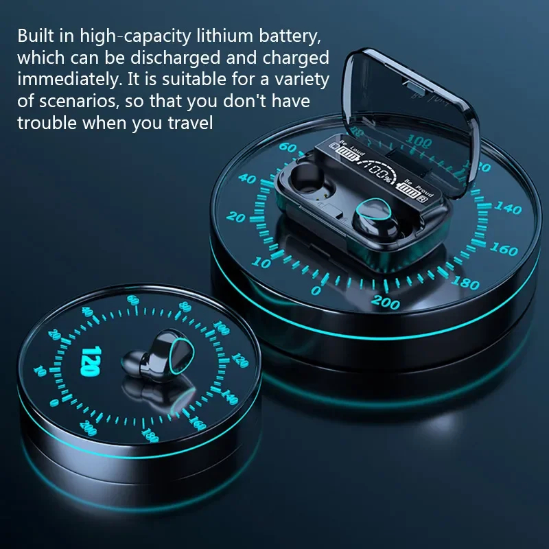TWS bezprzewodowy zestaw słuchawkowy Bluetooth z skrzynka do ładowania do telefonu z redukcją szumów mikrofon słuchawki douszne słuchawki bezprzewodowe Bluetooth