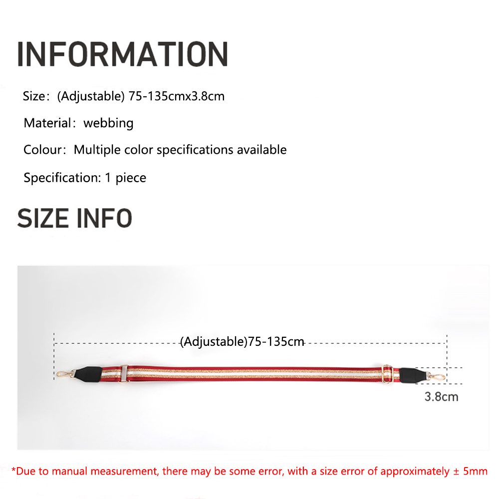 สายกระเป๋าถือปรับได้สำหรับ Crossbody กระเป๋าถือแฟชั่นสีสันสดใสกระเป๋าสตางค์ผู้หญิงอุปกรณ์เสริมกระเป๋าผ้าพันแผลเปลี่ยนได้
