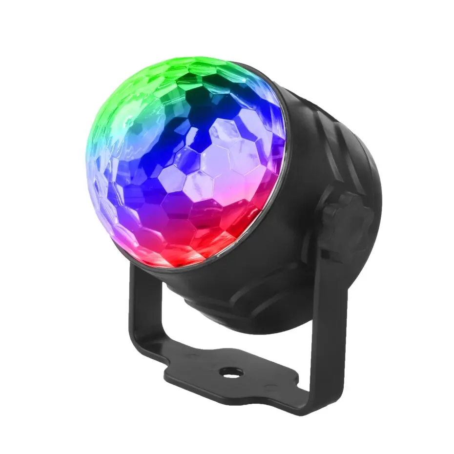 ALIEN RGB Roterende Magische Discobal Licht Geluidsgeactiveerde DJ Strobe Party Bruiloft Dans Kerst Verjaardag Bruiloft Show Lamp