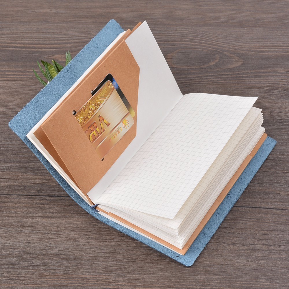 Kraft Paper File Holder Travel Journal Notebook Planner Accessories Regular Passport size Card Holder Pocket 3 pieces