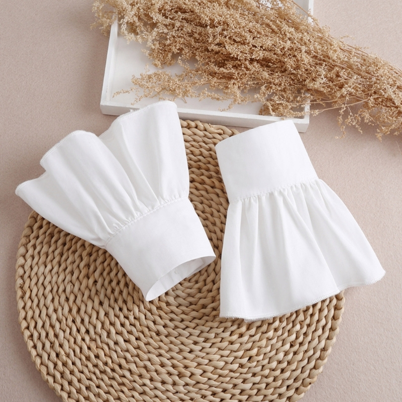 decorada punhos manga falsa vestido casamento camisa casaco mangas decorativas