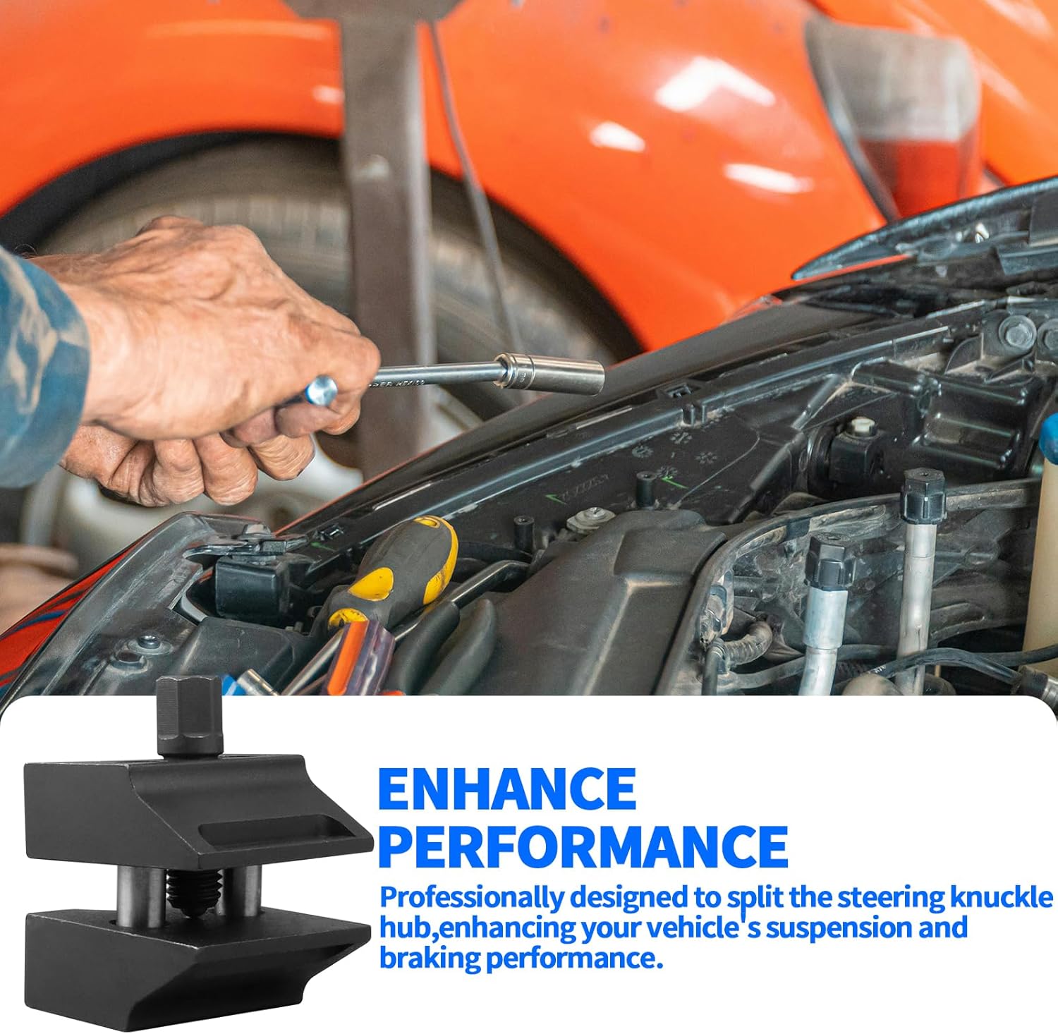 Universal Federbein Split Hub Achsschenkel Spreizer Werkzeug, Federbeinspreizer Werkzeug Stoßdämpfer Federbein Entferner Werkzeug