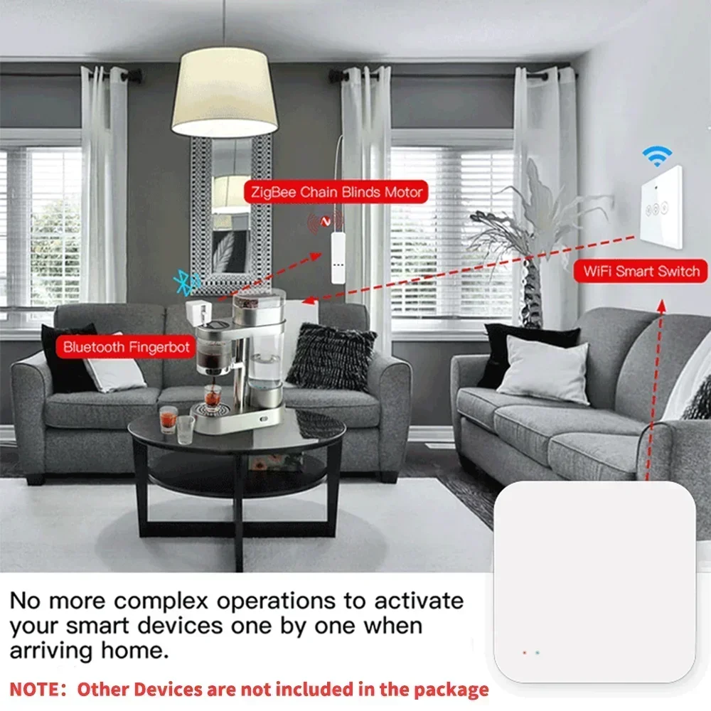 Tuya ZigBee Hub Smart Gateway Wi-Fi Bluetooth Mesh Muti-Mode Wireless Bridge für Smart Home Var Smart Life App Fernbedienung