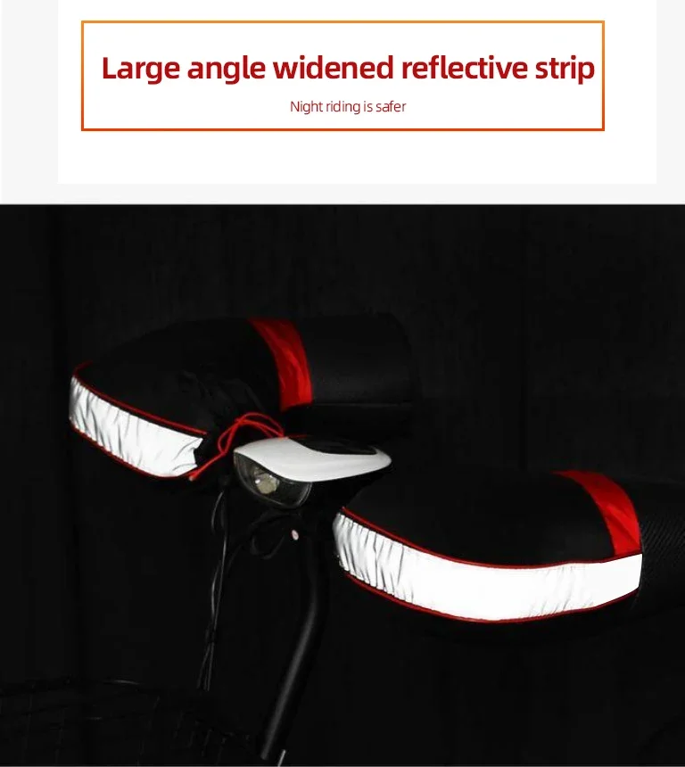 Manoplas para guidão de motocicleta, luvas protetoras para motocicleta, scooter, grosso, quente, à prova de chuva, inverno, mais quentes