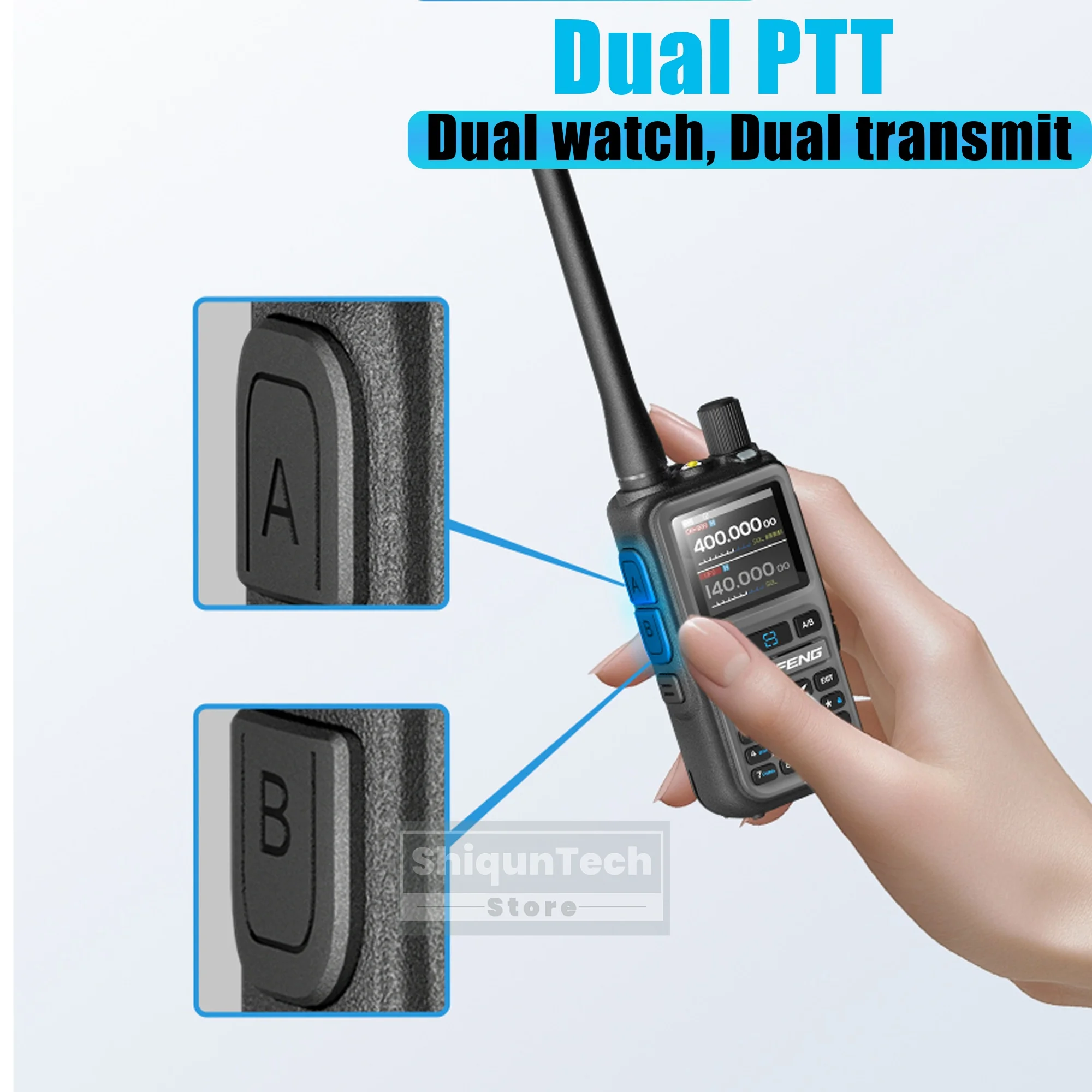 2PCS Baofeng 5R Mini Walkie Talkie Baofeng 5R Mini Walkie Talkie Typ-C Ladegerät Drahtlose Kopie Frequenz FM UV-5R Mini Ham Radio