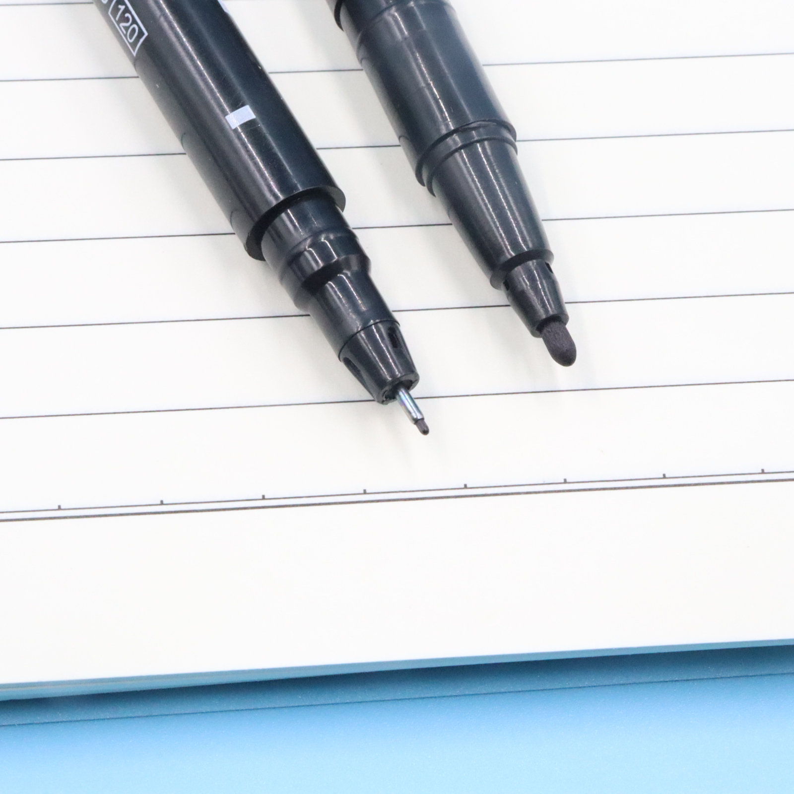 Маркер Перманентный с двойным наконечником, водостойкий, черный, синий, красный, 0,5 мм, 1 мм, 3 шт./компл.